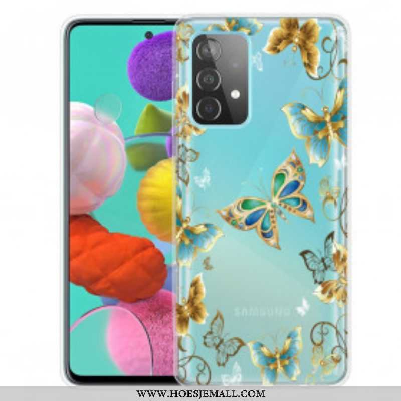 Hoesje voor Samsung Galaxy A52 4G / A52 5G / A52s 5G Ontwerp Vlinders