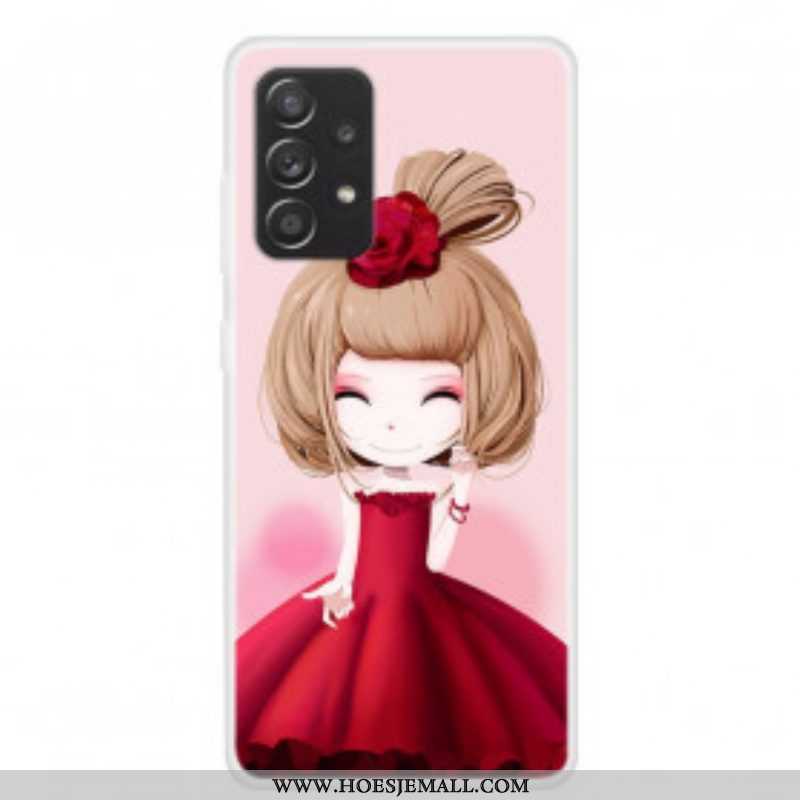 Hoesje voor Samsung Galaxy A52 4G / A52 5G / A52s 5G Manga Dame