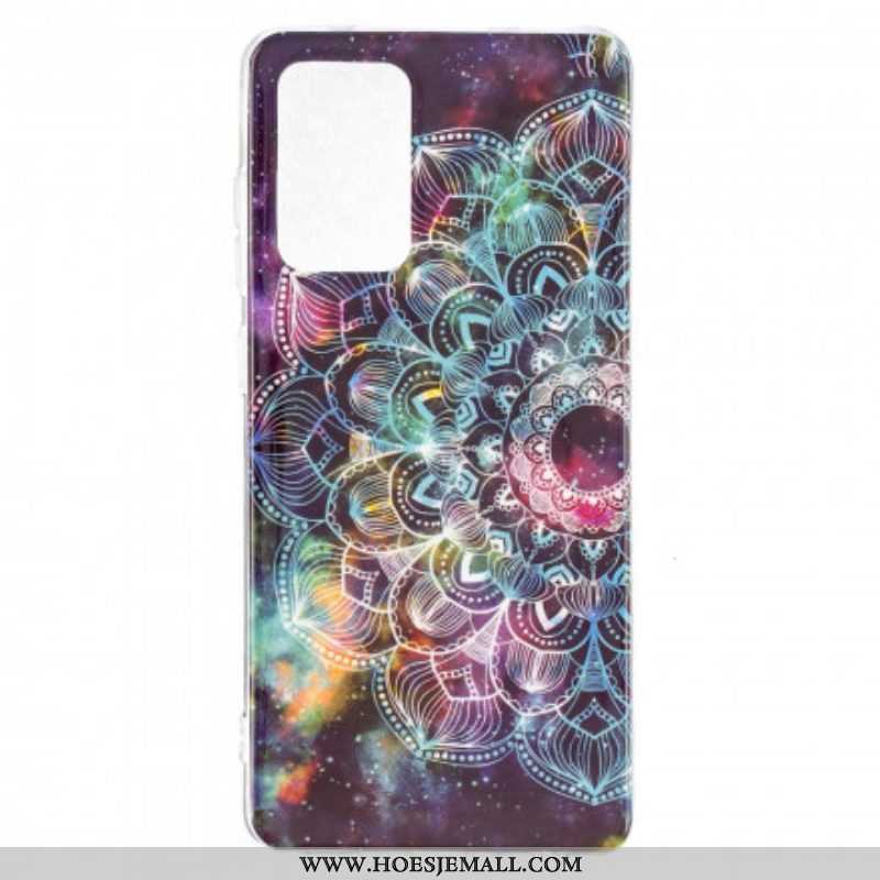 Hoesje voor Samsung Galaxy A52 4G / A52 5G / A52s 5G Fluorescerende Kleurrijke Mandala