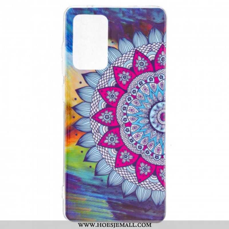 Hoesje voor Samsung Galaxy A52 4G / A52 5G / A52s 5G Fluorescerende Kleurrijke Mandala