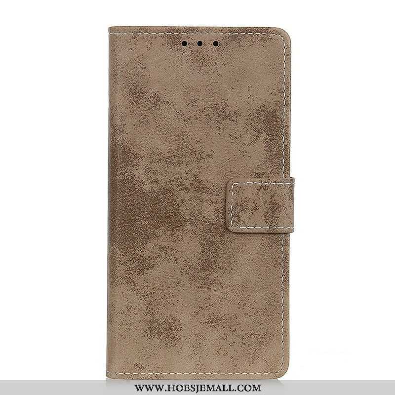 Folio-hoesje voor Samsung Galaxy A52 4G / A52 5G / A52s 5G Vintage Kunstleer