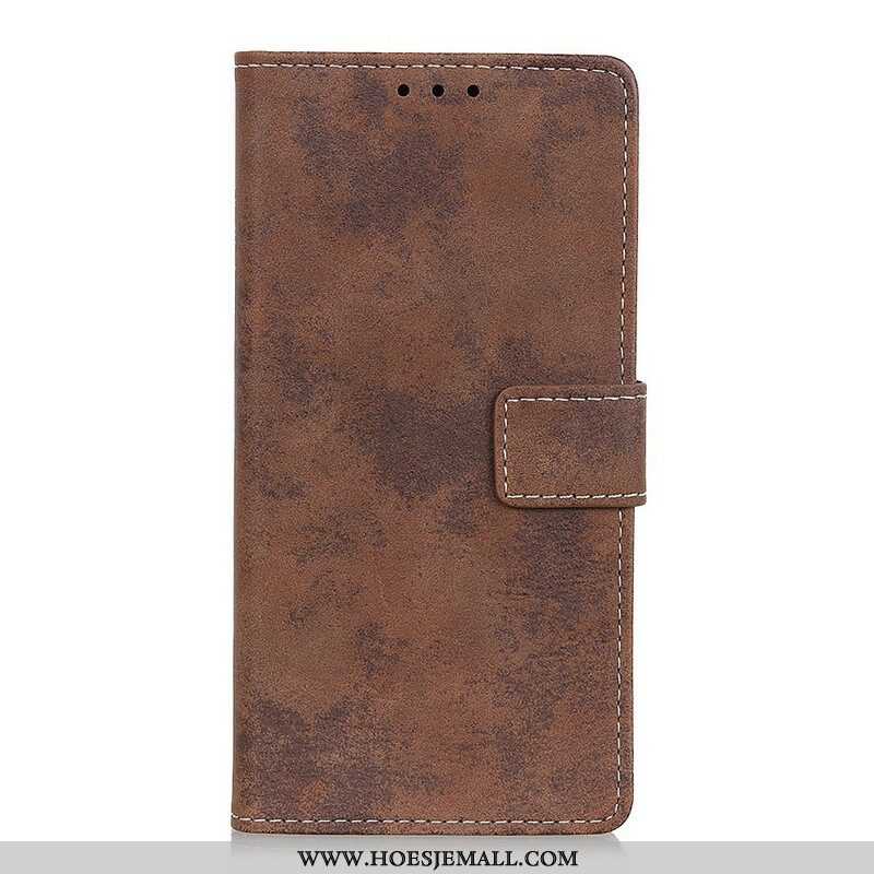 Folio-hoesje voor Samsung Galaxy A52 4G / A52 5G / A52s 5G Vintage Kunstleer