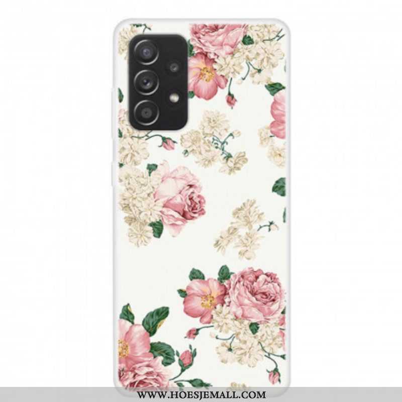 Telefoonhoesje voor Samsung Galaxy A52 4G / A52 5G / A52s 5G Vrijheid Bloemen