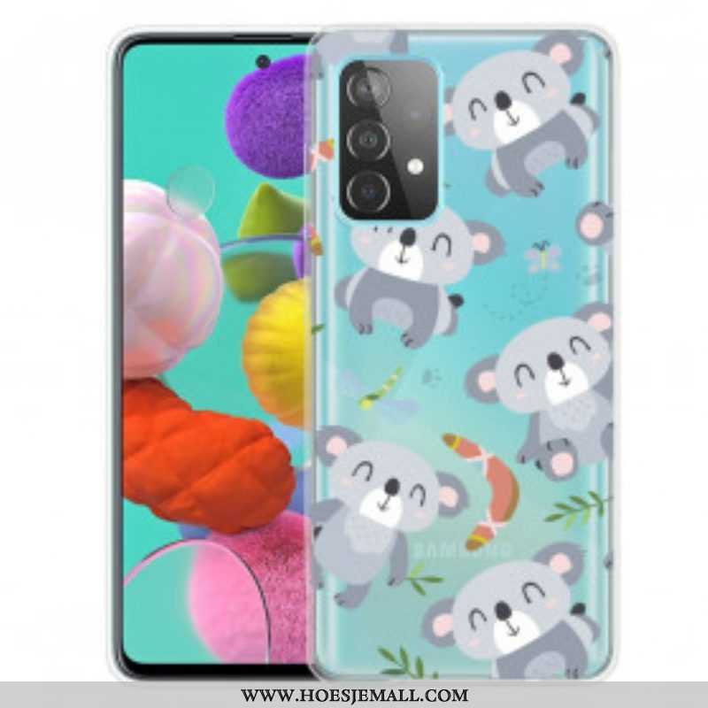 Hoesje voor Samsung Galaxy A52 4G / A52 5G / A52s 5G Leuke Koala's