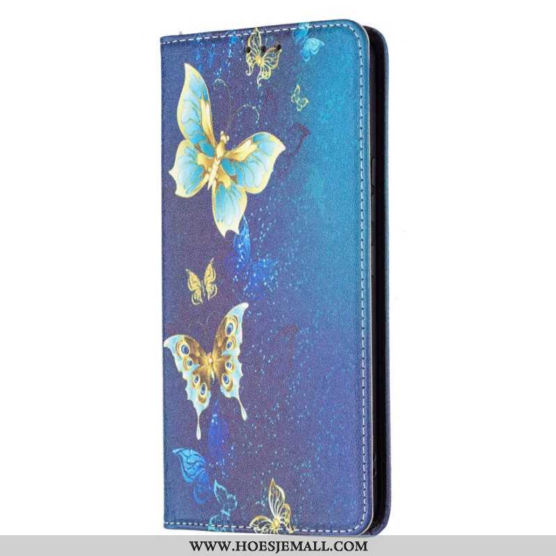 Bescherming Hoesje voor Samsung Galaxy A53 5G Folio-hoesje Kleurrijke Vlinders