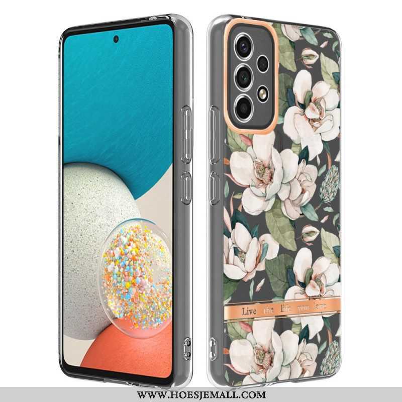 Hoesje voor Samsung Galaxy A53 5G Naadloze Bloemen