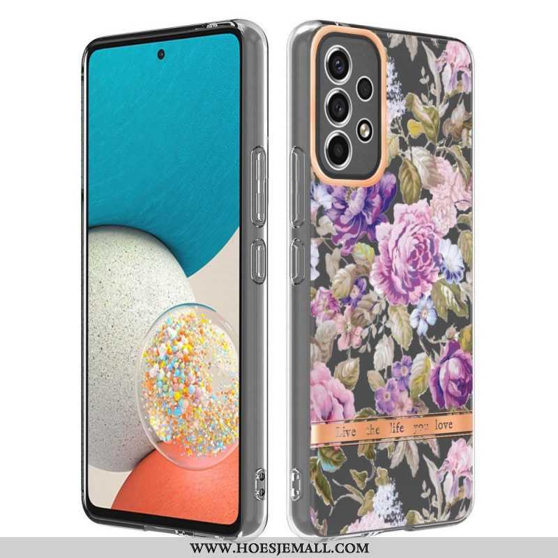 Hoesje voor Samsung Galaxy A53 5G Naadloze Bloemen