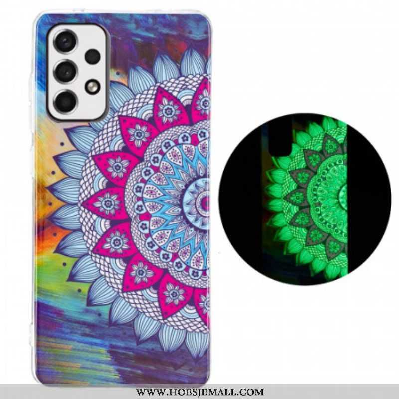 Hoesje voor Samsung Galaxy A53 5G Fluorescerende Kleurrijke Mandala