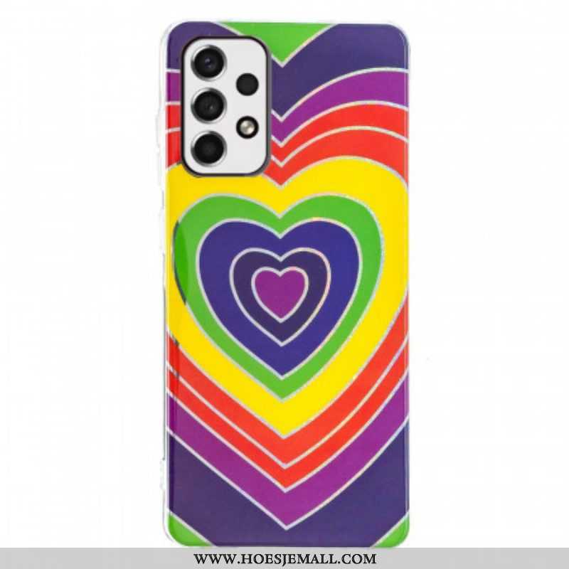 Hoesje voor Samsung Galaxy A53 5G Psychedelisch Hart