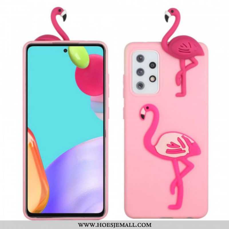 Hoesje voor Samsung Galaxy A53 5G 3d-flamingo