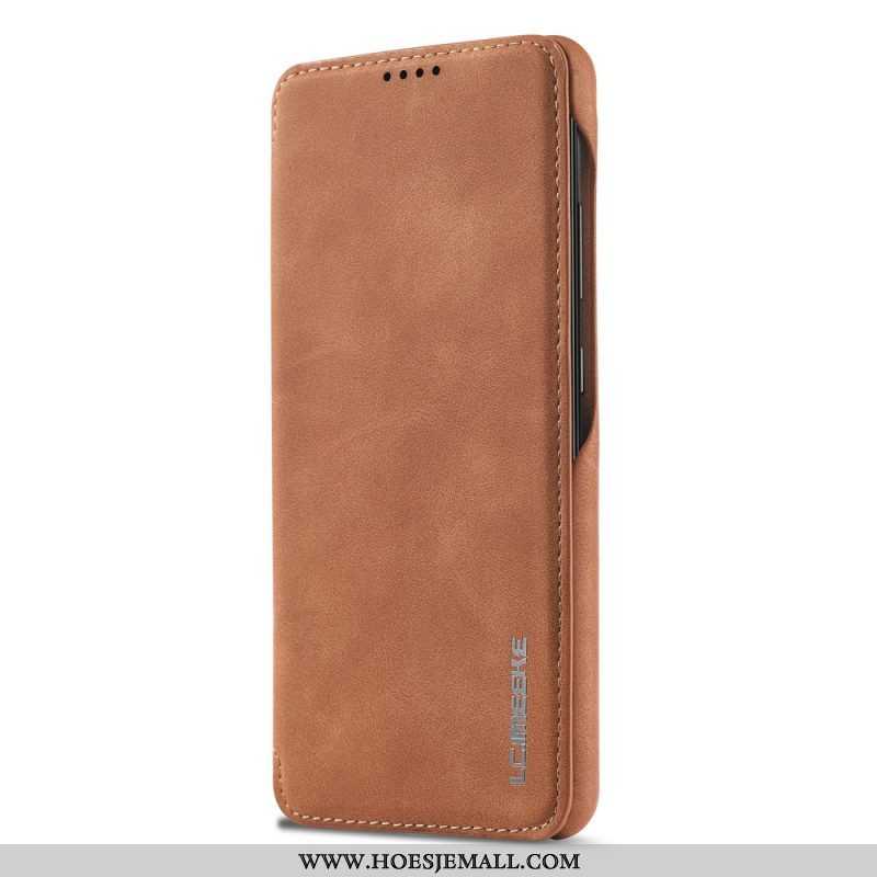 Bescherming Hoesje voor Samsung Galaxy A53 5G Folio-hoesje Lc.imeeke Ledereffect