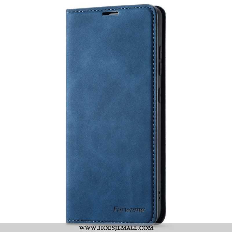 Bescherming Hoesje voor Samsung Galaxy A53 5G Folio-hoesje Forwenw Ledereffect