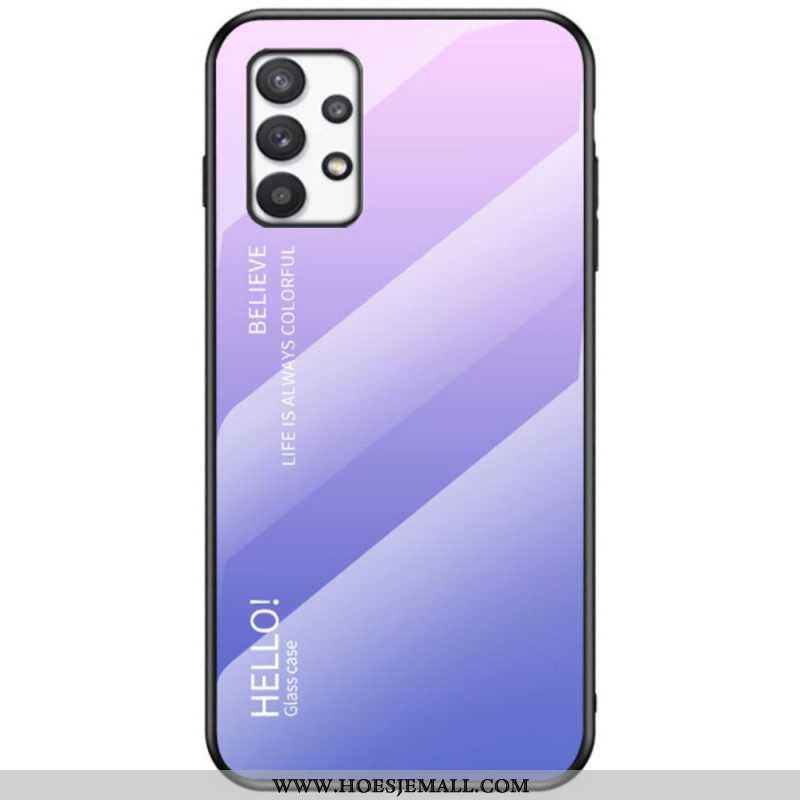 Hoesje voor Samsung Galaxy A53 5G Gehard Glas Hallo