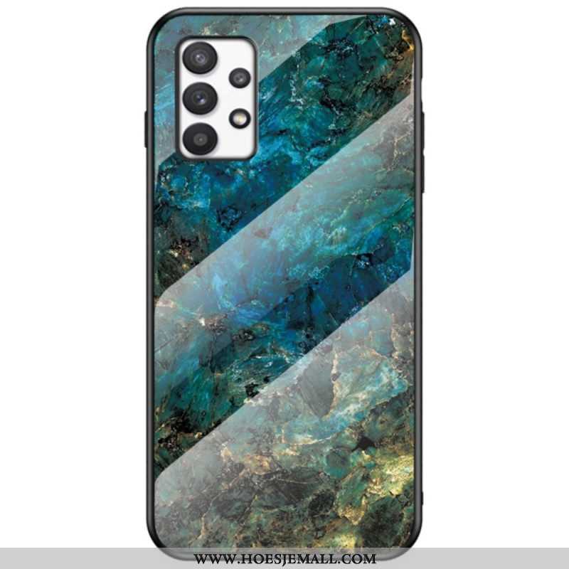 Hoesje voor Samsung Galaxy A53 5G Marmeren Kleuren Gehard Glas