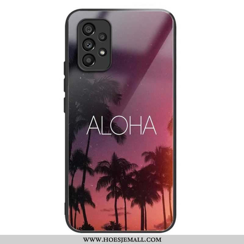 Hoesje voor Samsung Galaxy A53 5G Kokosnoot Gehard Glas