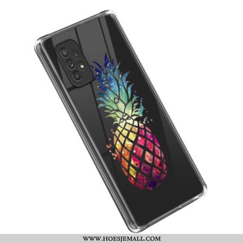 Hoesje voor Samsung Galaxy A53 5G Transparante Ananas