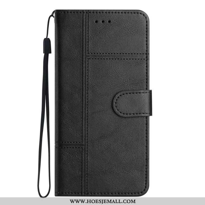 Leren Hoesje voor Samsung Galaxy A53 5G Met Ketting Zaken In Lanyard