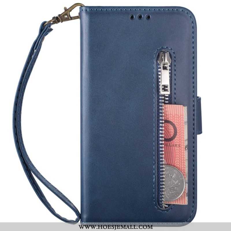 Leren Hoesje voor Samsung Galaxy A53 5G Portemonnee Met Lanyard