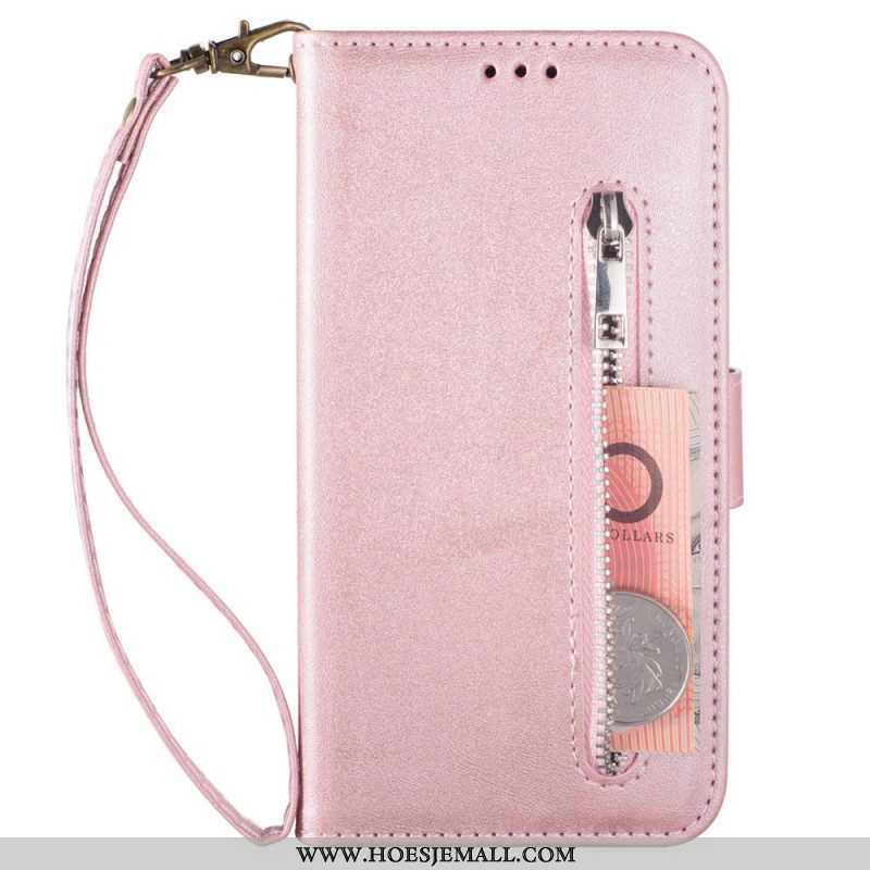 Leren Hoesje voor Samsung Galaxy A53 5G Portemonnee Met Lanyard