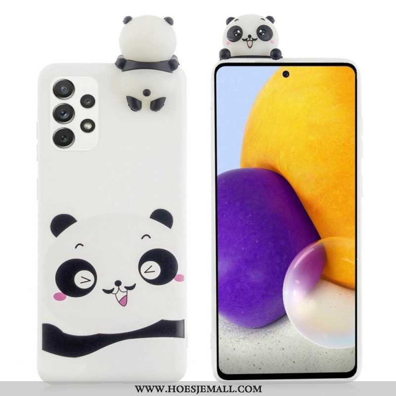 Telefoonhoesje voor Samsung Galaxy A53 5G Ik Hou Van Panda 3d