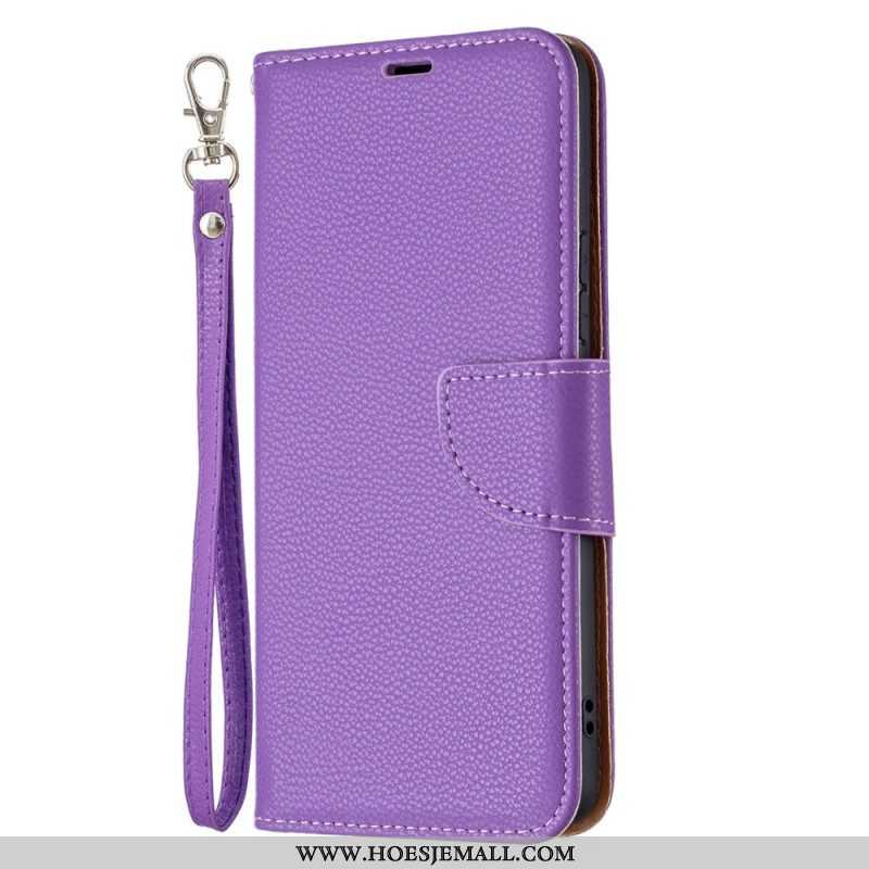 Folio-hoesje voor Samsung Galaxy A53 5G Lychee Schuine Sluiting