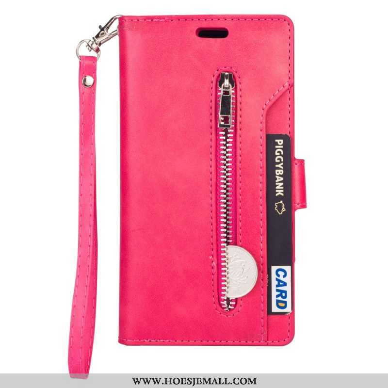 Leren Hoesje voor Samsung Galaxy A54 5G Met Ketting Lanyard Portemonnee