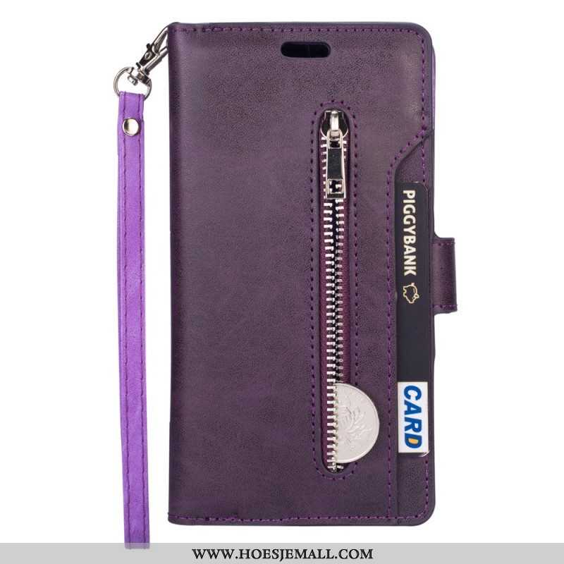 Leren Hoesje voor Samsung Galaxy A54 5G Met Ketting Lanyard Portemonnee