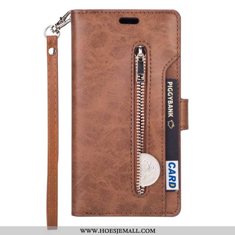 Leren Hoesje voor Samsung Galaxy A54 5G Met Ketting Lanyard Portemonnee