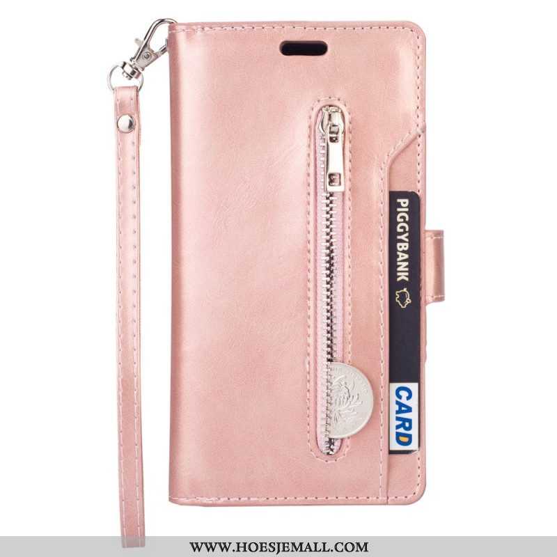 Leren Hoesje voor Samsung Galaxy A54 5G Met Ketting Lanyard Portemonnee