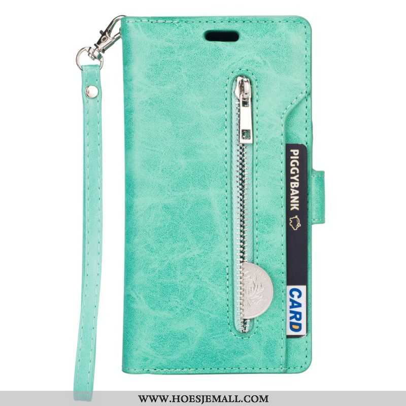 Leren Hoesje voor Samsung Galaxy A54 5G Met Ketting Lanyard Portemonnee