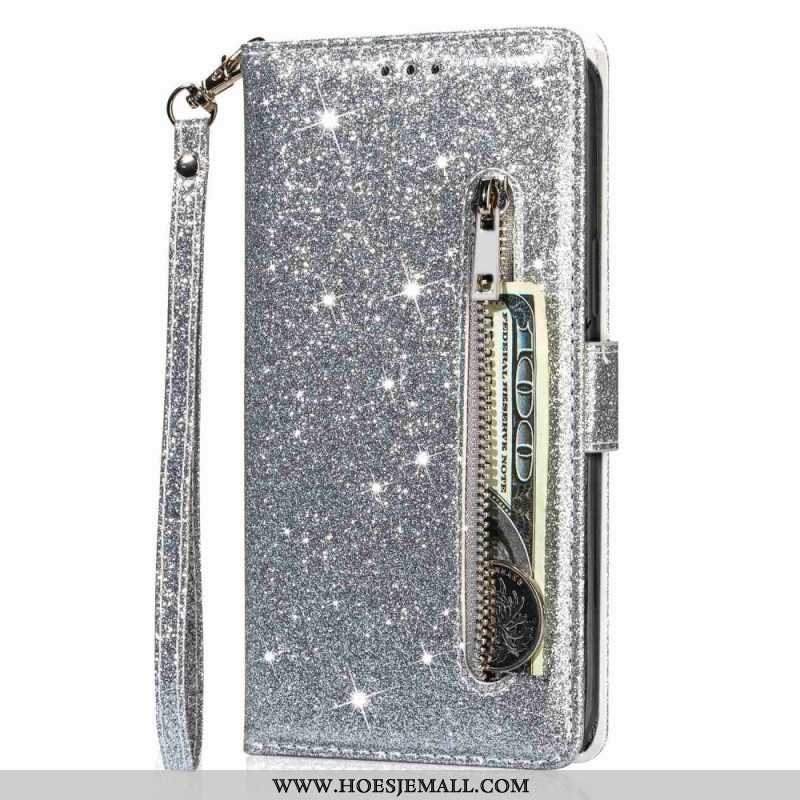 Folio-hoesje voor Samsung Galaxy A54 5G Glitter Portemonnee