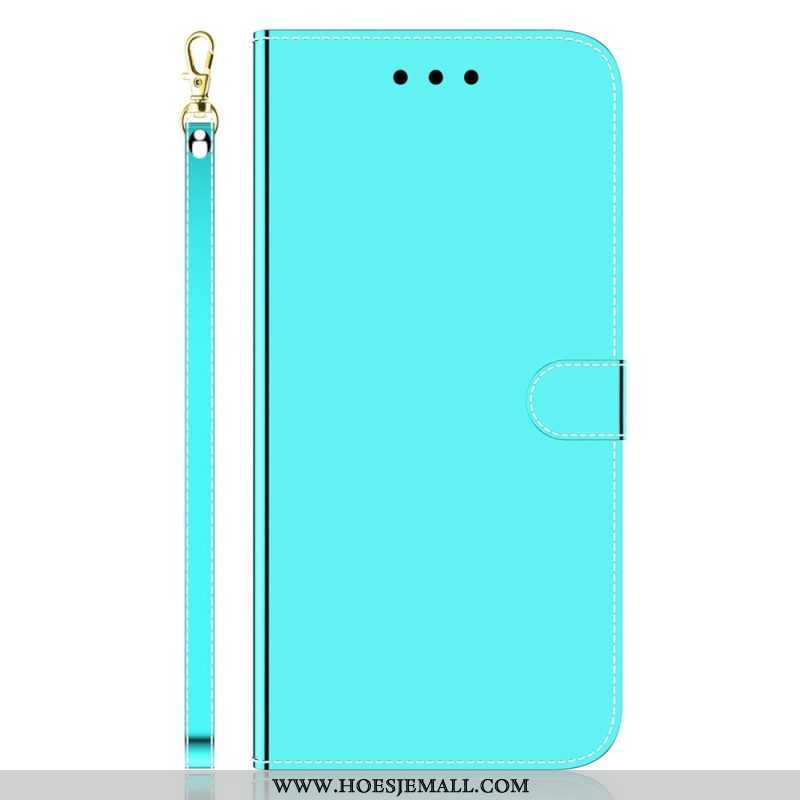 Folio-hoesje voor Samsung Galaxy A54 5G Spiegel En Lanyard