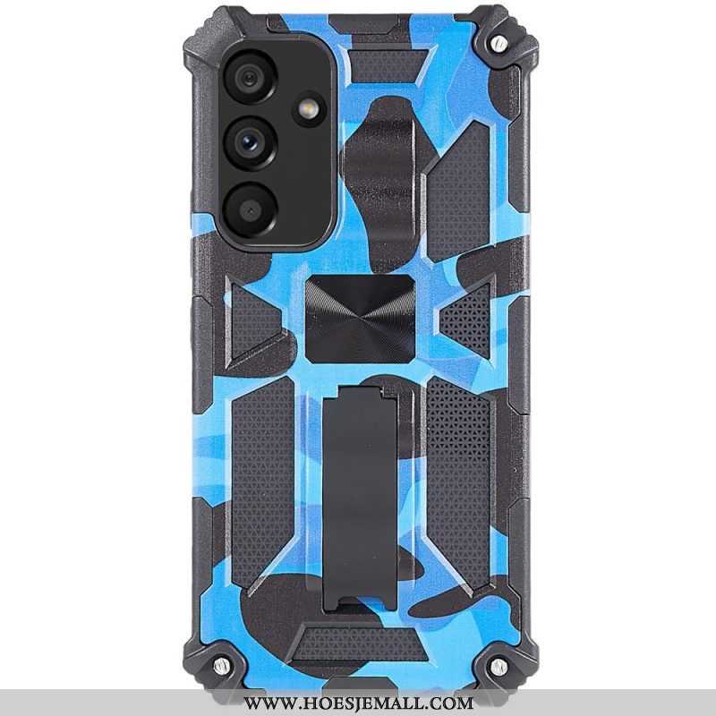 Hoesje voor Samsung Galaxy A54 5G Camouflage Verwijderbare Ondersteuning