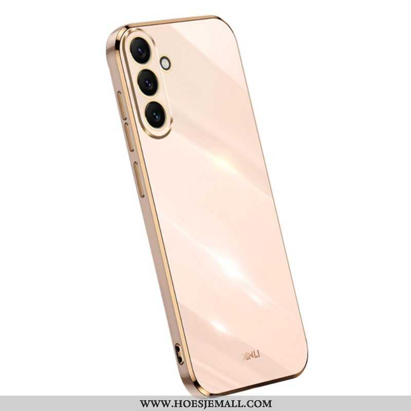 Hoesje voor Samsung Galaxy A54 5G Siliconen Gouden Randen