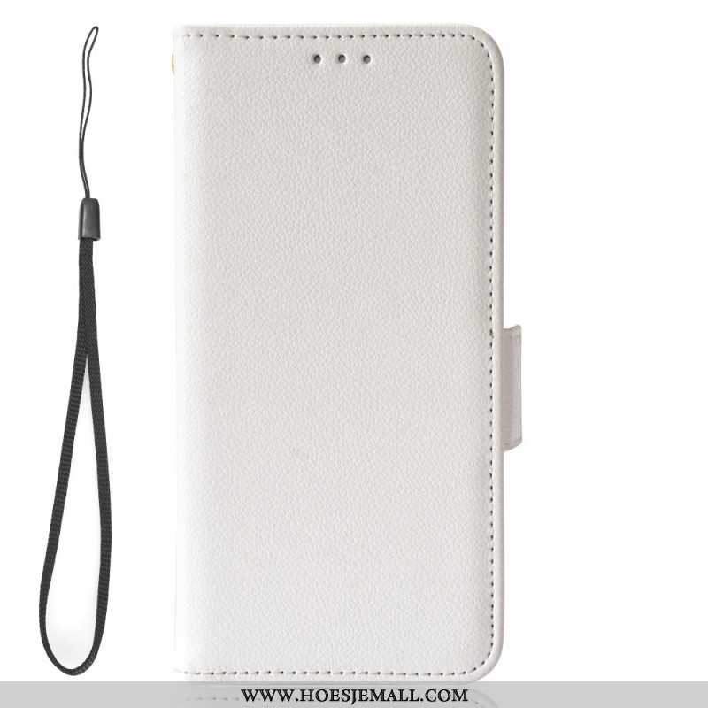 Folio-hoesje voor Samsung Galaxy A54 5G Met Ketting Leren Stijl Met Bandjes