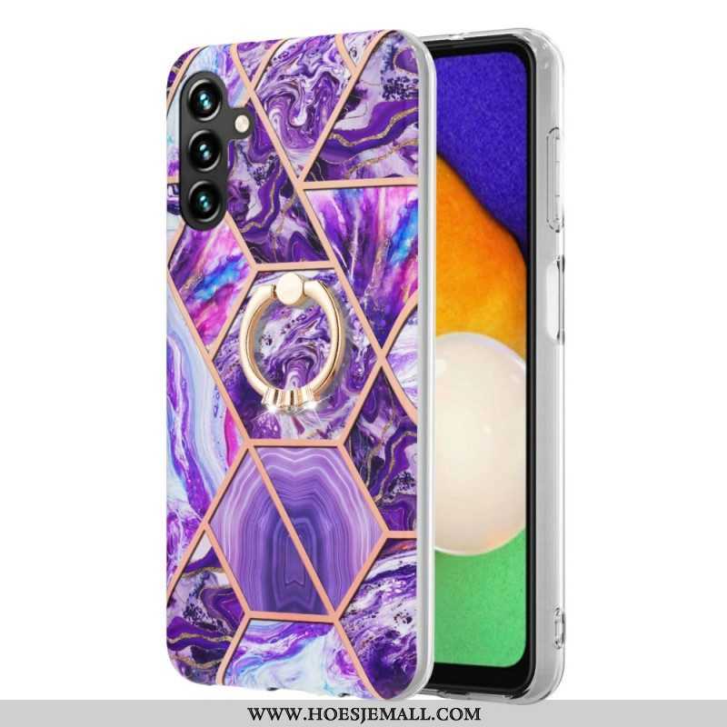 Hoesje voor Samsung Galaxy A54 5G Marmer Met Ringsteun