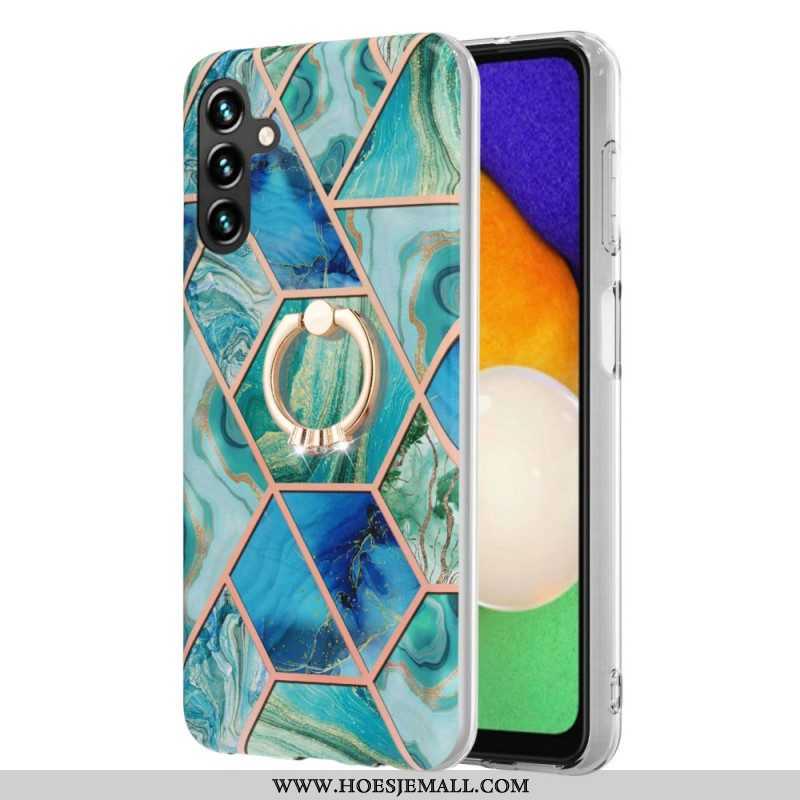 Hoesje voor Samsung Galaxy A54 5G Marmer Met Ringsteun