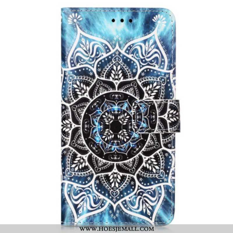 Folio-hoesje voor Samsung Galaxy A54 5G Met Ketting Strakke Mandala