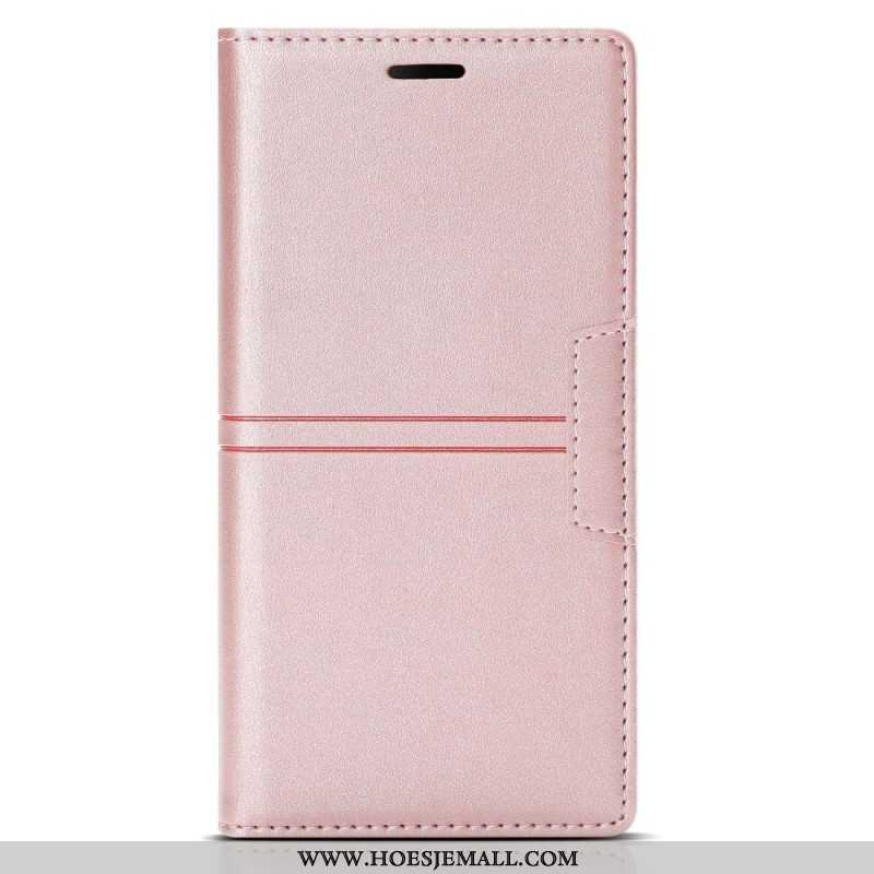 Bescherming Hoesje voor Samsung Galaxy A54 5G Folio-hoesje Stijl Lederen Couture