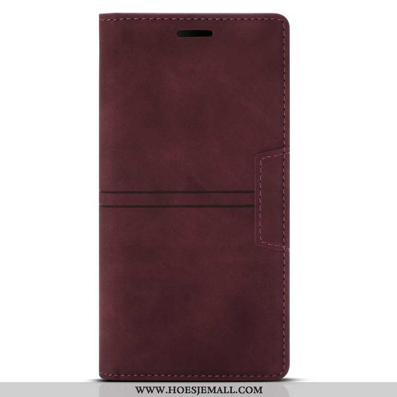 Bescherming Hoesje voor Samsung Galaxy A54 5G Folio-hoesje Stijl Lederen Couture