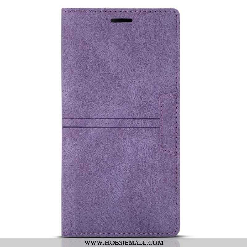 Bescherming Hoesje voor Samsung Galaxy A54 5G Folio-hoesje Stijl Lederen Couture