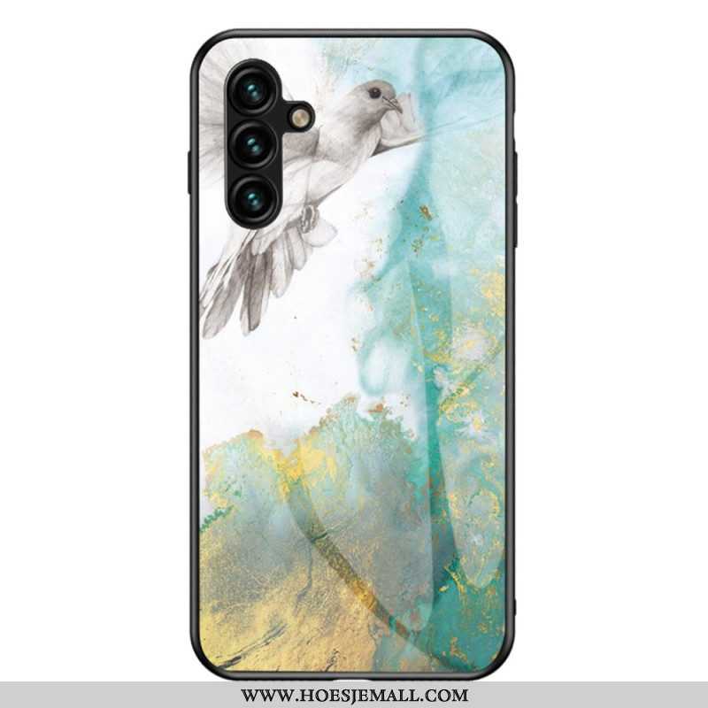 Hoesje voor Samsung Galaxy A54 5G Marmeren Kleuren Gehard Glas