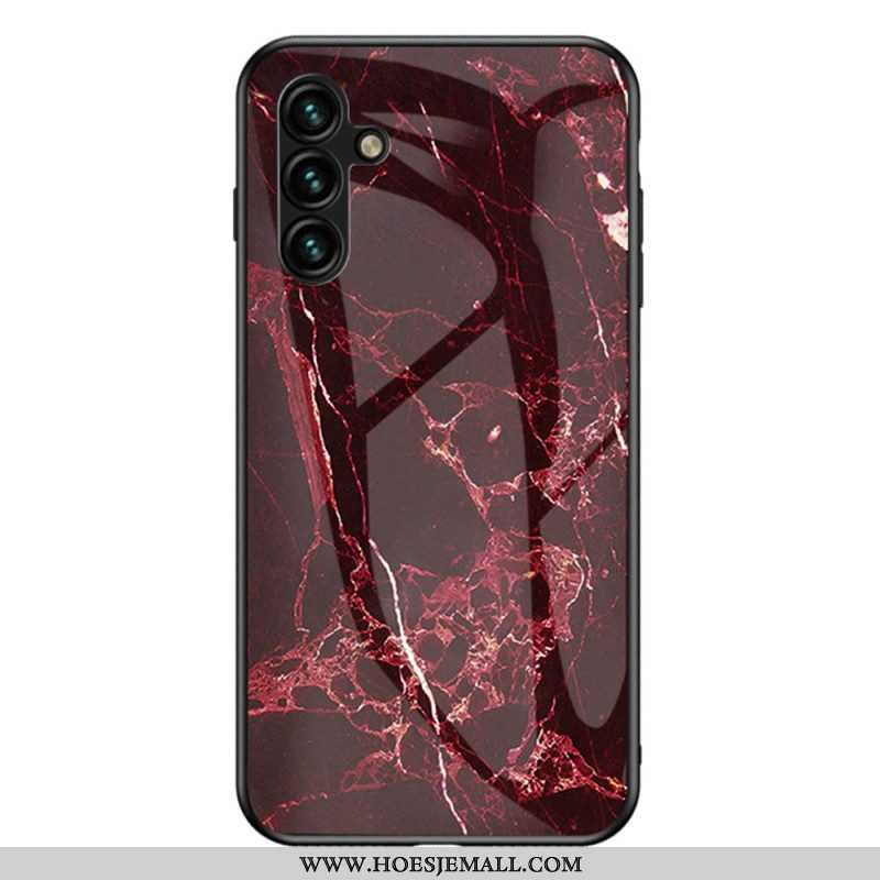 Hoesje voor Samsung Galaxy A54 5G Marmeren Kleuren Gehard Glas