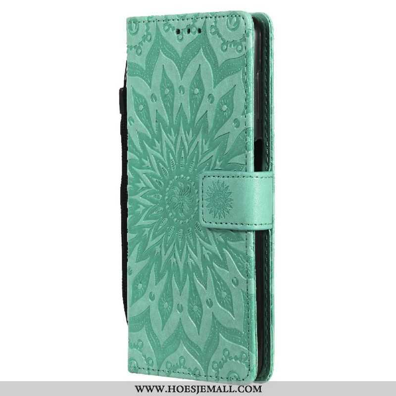 Leren Hoesje voor Samsung Galaxy M12 / A12 Zonnebloem