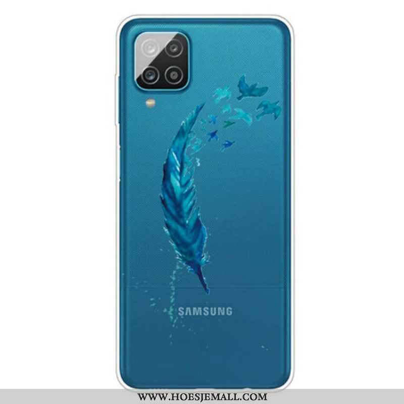 Telefoonhoesje voor Samsung Galaxy M12 / A12 Prachtige Veer