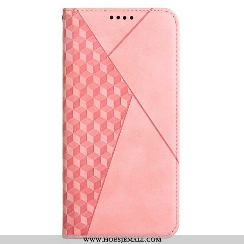 Bescherming Hoesje voor Samsung Galaxy M12 / A12 Folio-hoesje Geo Leereffect