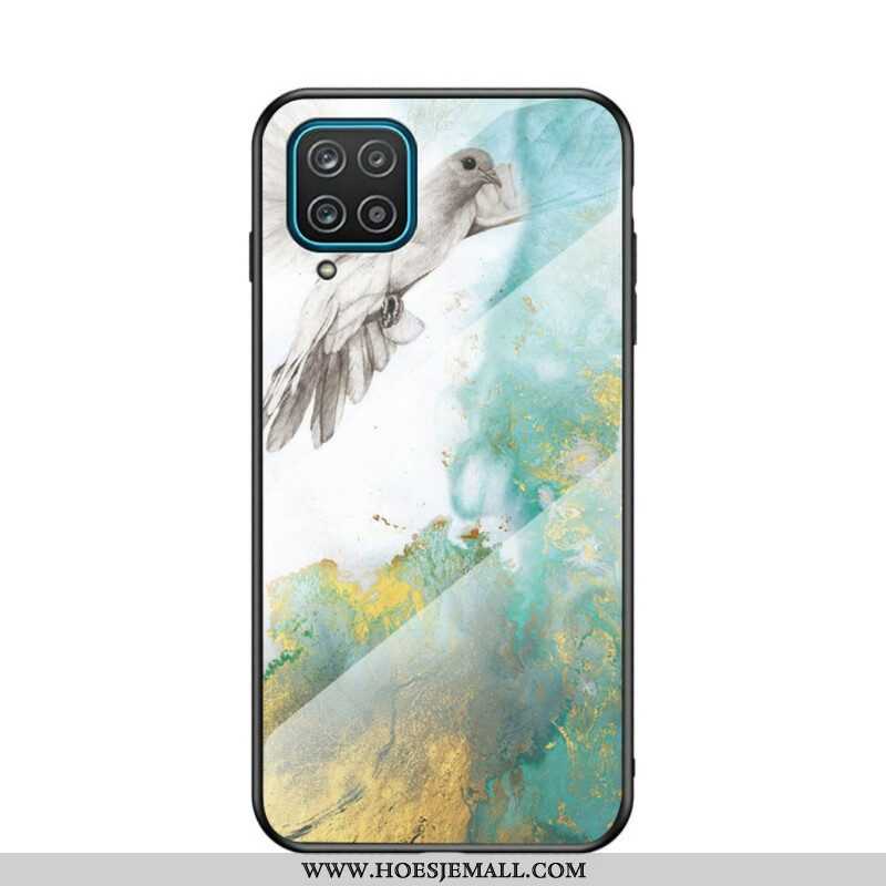 Hoesje voor Samsung Galaxy M12 / A12 Premium Kleur Gehard Glas