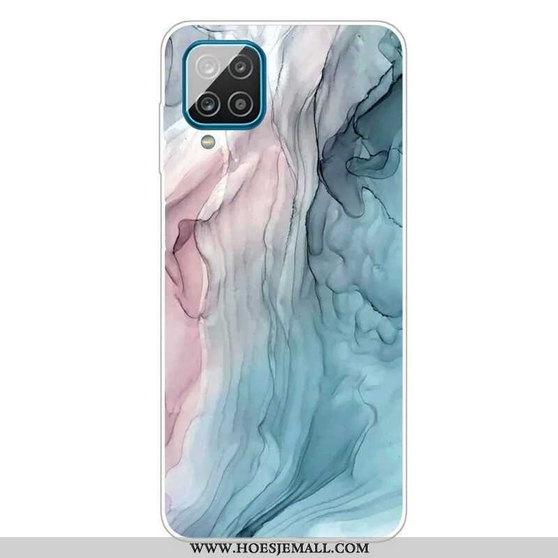 Hoesje voor Samsung Galaxy M12 / A12 Gekleurd Marmer