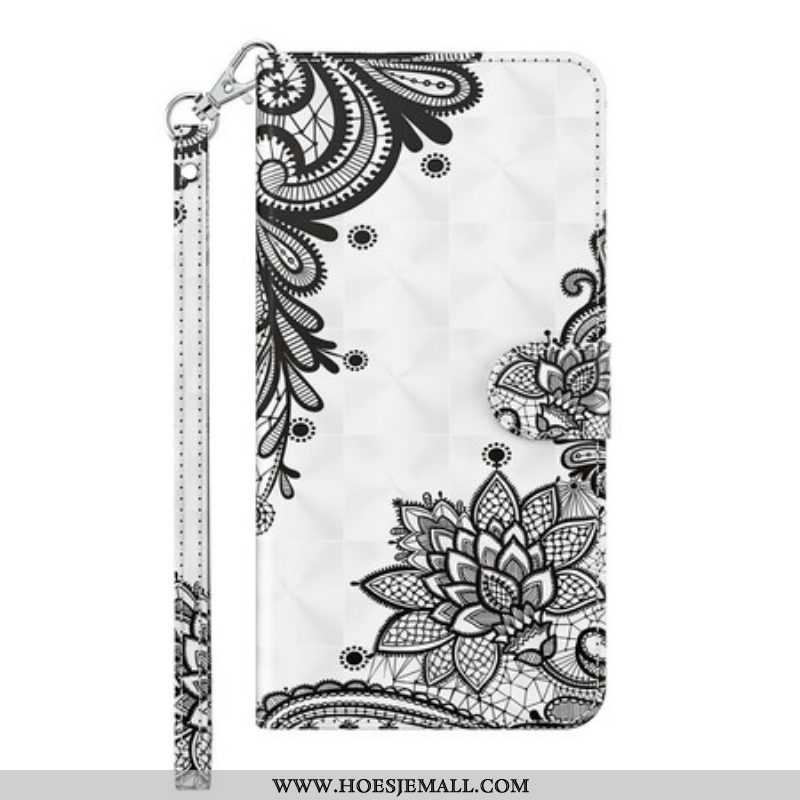 Folio-hoesje voor Samsung Galaxy M12 / A12 Chique Kant