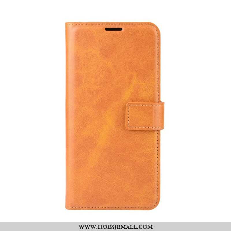 Folio-hoesje voor Samsung Galaxy M12 / A12 Geglazuurd Leereffect